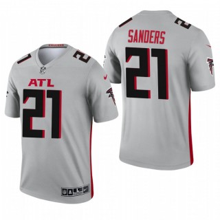 Atlanta Falcons #21 Deion Sanders Silver 2021 Inverted Legend Jersey