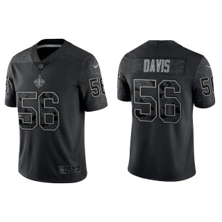Demario Davis New Orleans Saints Black Reflective Limited Jersey