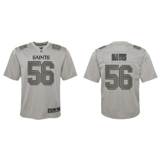 Demario Davis Youth New Orleans Saints Gray Atmosphere Game Jersey