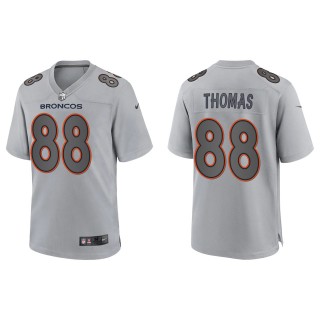 Demaryius Thomas Men's Denver Broncos Gray Atmosphere Fashion Game Jersey