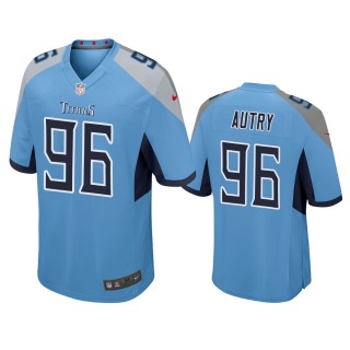 Tennessee Titans Denico Autry Light Blue Game Jersey