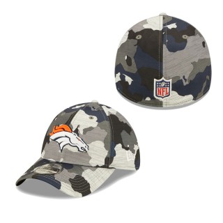 Men's Denver Broncos Camo 2022 NFL Training Camp Official 39THIRTY Flex Hat