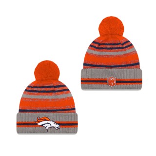 Denver Broncos Cold Weather Gray Sport Knit Hat