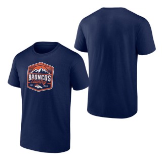 Men's Denver Broncos Fanatics Branded Navy Open Receiver T-Shirt