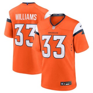 Denver Broncos Javonte Williams Orange Game Jersey