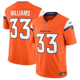 Denver Broncos Javonte Williams Orange Vapor F.U.S.E. Limited Jersey