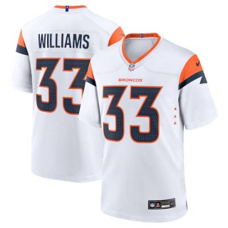 Denver Broncos Javonte Williams White Game Jersey