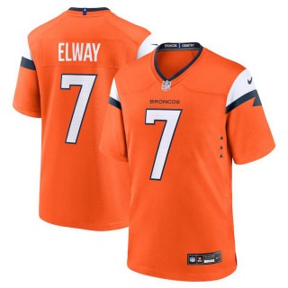 Denver Broncos John Elway Orange Retired Player Game Jersey