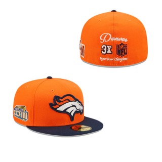 Denver Broncos Letterman 59FIFTY Fitted Hat
