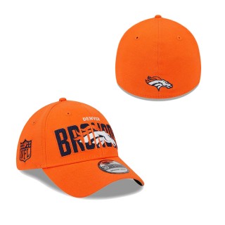 Men's Denver Broncos Orange 2023 NFL Draft 39THIRTY Flex Hat