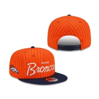 Denver Broncos Pinstripe 9FIFTY Snapback Hat