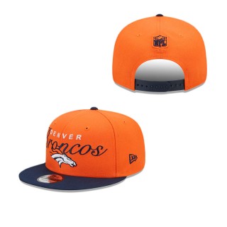 Denver Broncos Script Overlap 9FIFTY Snapback Hat