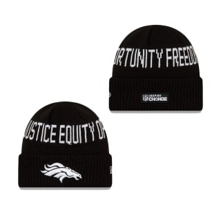 Denver Broncos Social Justice Cuff Knit Hat