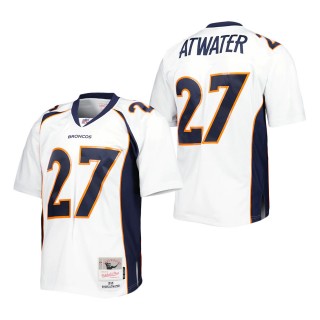 Men's Denver Broncos Steve Atwater Mitchell & Ness White 1998 Legacy Replica Jersey
