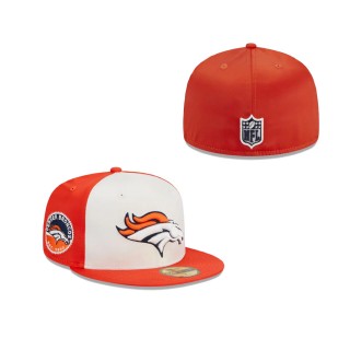 Denver Broncos Throwback Satin Fitted Hat