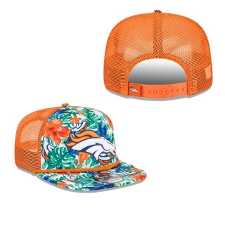 Denver Broncos White Botanical 9FIFTY Snapback Hat