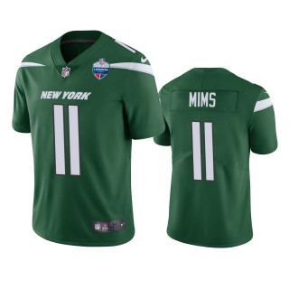 New York Jets Denzel Mims Green 2021 London Games Patch Limited Jersey