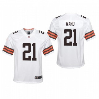 Youth Cleveland Browns Denzel Ward Game Jersey - White