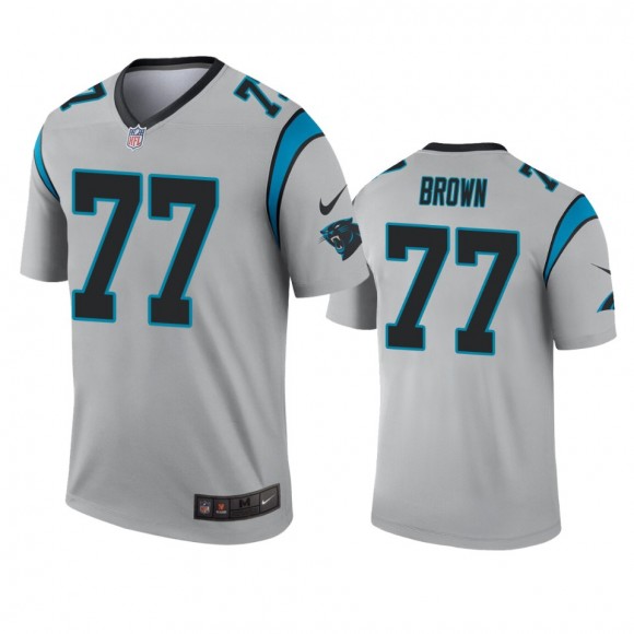 Carolina Panthers Deonte Brown Silver Inverted Legend Jersey