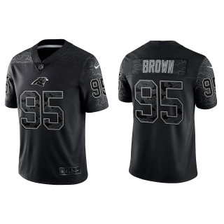 Derrick Brown Carolina Panthers Black Reflective Limited Jersey