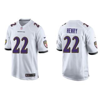 Men's Derrick Henry Ravens White Game Jersey