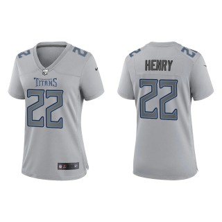 Derrick Henry Women's Tennessee Titans Gray Atmosphere Fashion Game Jersey