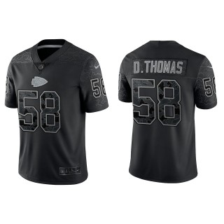 Derrick Thomas Kansas City Chiefs Black Reflective Limited Jersey
