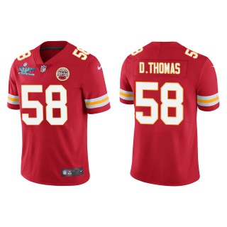 Derrick Thomas Men's Kansas City Chiefs Super Bowl LVII Red Vapor Limited Jersey