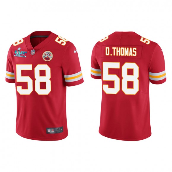 Derrick Thomas Men's Kansas City Chiefs Super Bowl LVII Red Vapor Limited Jersey