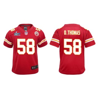 Derrick Thomas Youth Kansas City Chiefs Super Bowl LVII Red Game Jersey