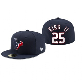 Houston Texans Desmond King Navy Omaha 59FIFTY Fitted Hat