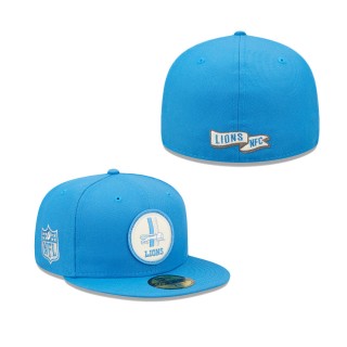 Men's Detroit Lions Blue 2022 Sideline 59FIFTY Historic Fitted Hat
