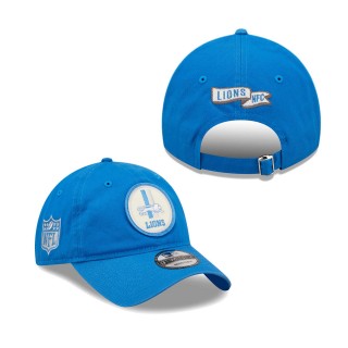 Men's Detroit Lions Blue 2022 Sideline 9TWENTY Historic Adjustable Hat
