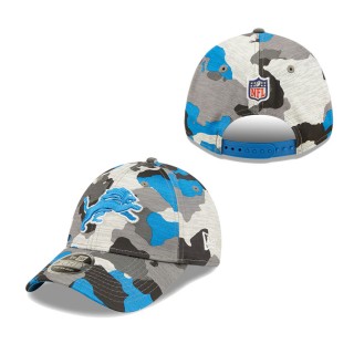 Men's Detroit Lions Camo 2022 NFL Training Camp Official 9FORTY Adjustable Hat