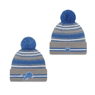 Detroit Lions Cold Weather Gray Sport Knit Hat