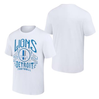 Detroit Lions NFL x Darius Rucker Collection White Vintage Football T-Shirt