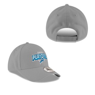 Detroit Lions Gray 2023 NFL Playoffs 9FORTY Adjustable Hat