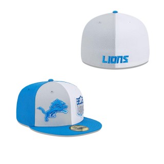 Detroit Lions Gray Blue 2023 Sideline 59FIFTY Fitted Hat