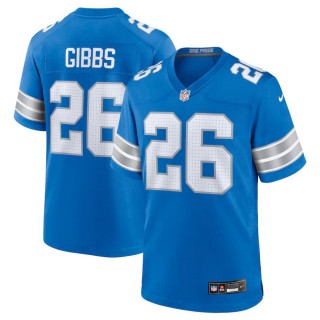 Detroit Lions Jahmyr Gibbs Blue Game Jersey