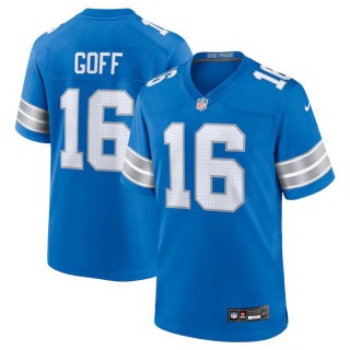 Detroit Lions Jared Goff Blue Game Jersey