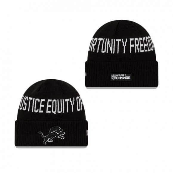 Detroit Lions Social Justice Cuff Knit Hat