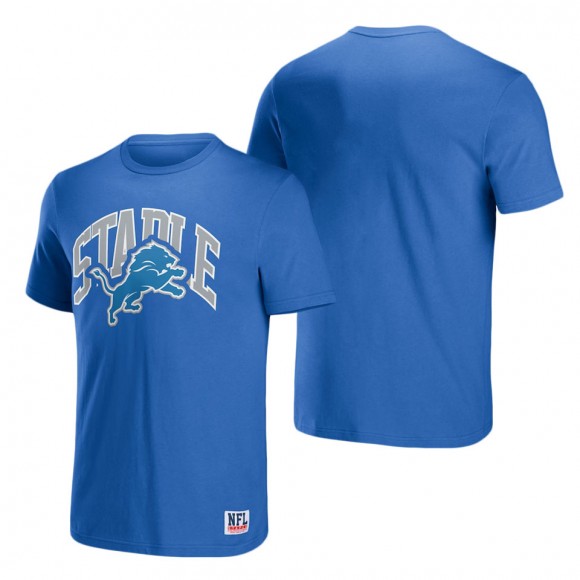 Men's Detroit Lions NFL x Staple Blue Logo Lockup T-Shirt