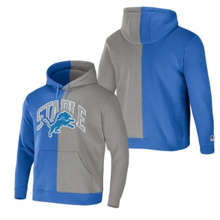 Men's Detroit Lions NFL x Staple Blue Split Logo Pullover Hoodie