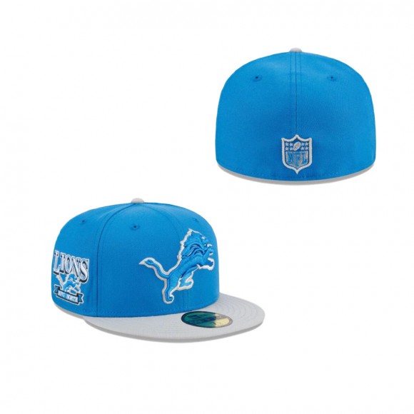 Detroit Lions Throwback Hidden Fitted Hat