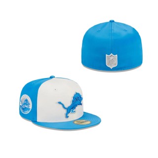 Detroit Lions Throwback Satin Fitted Hat