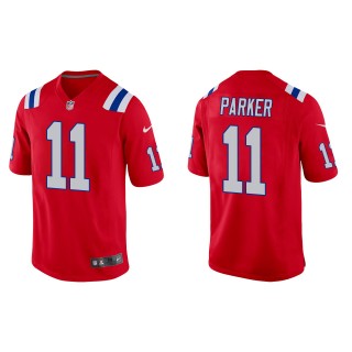 Men's New England Patriots DeVante Parker Red Alternate Game Jersey