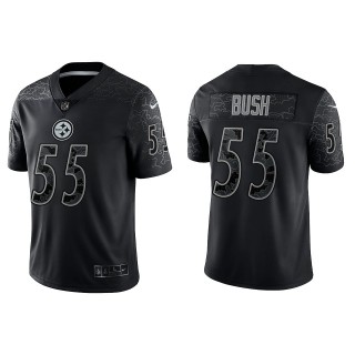Devin Bush Pittsburgh Steelers Black Reflective Limited Jersey