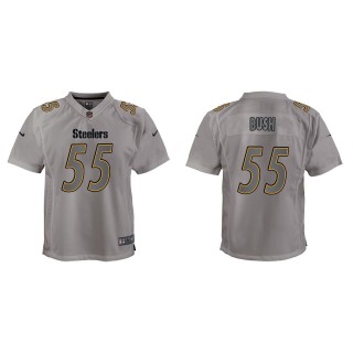 Devin Bush Youth Pittsburgh Steelers Gray Atmosphere Game Jersey