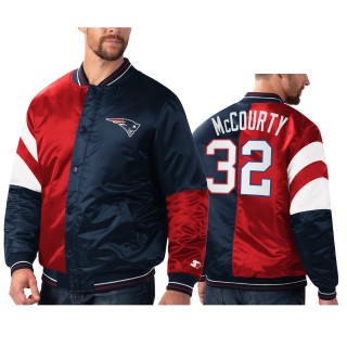 Patriots Devin McCourty Navy Red Split Jacket