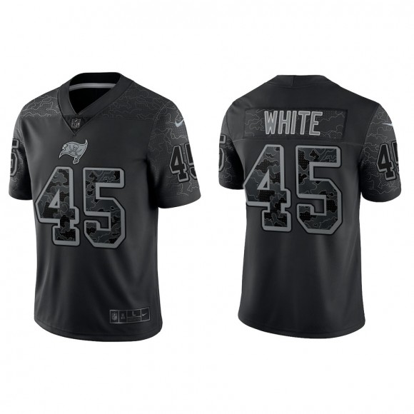 Devin White Tampa Bay Buccaneers Black Reflective Limited Jersey
